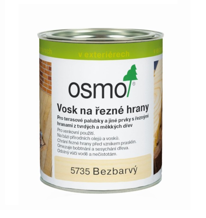 Osmo bezbarvý vosk na řezné a čelní hrany 5735 - 0,375l 10300151
