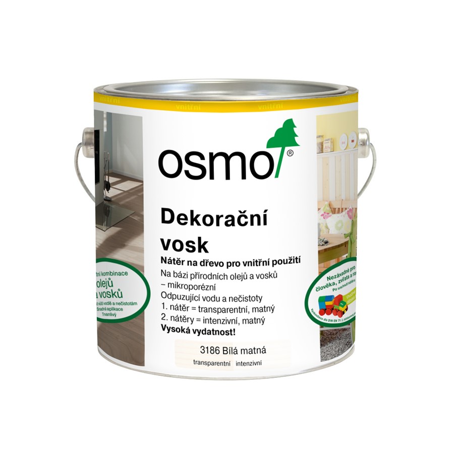 Osmo Dekorační vosk Creativ - 2,5l bílý mat 3186 10100424