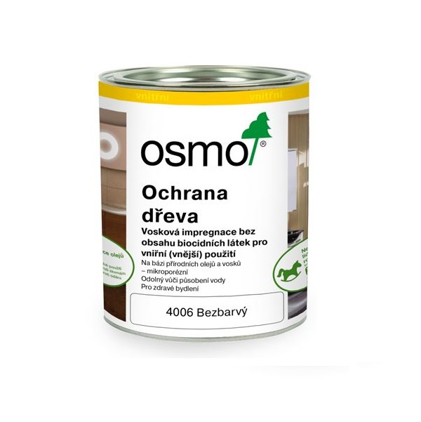 Osmo Ochrana dřeva 4006 - vosková impregnace na nábytek 0,75l 12300001