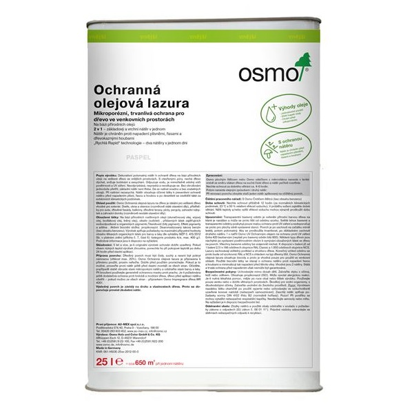 Osmo Osmo ochranná olejová lazura 710 pinie - 25l 12100095