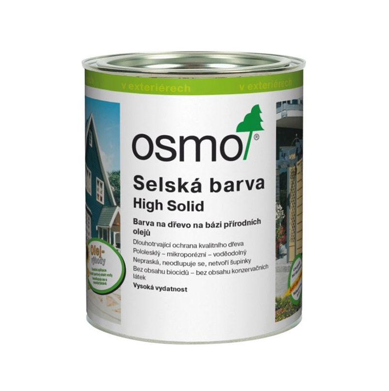 Osmo selská barva 2607 tmavě hnědá krycí - 0,75l 11400009