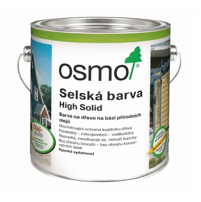 Osmo selská barva 2607 tmavě hnědá krycí - 2,5l 11400010