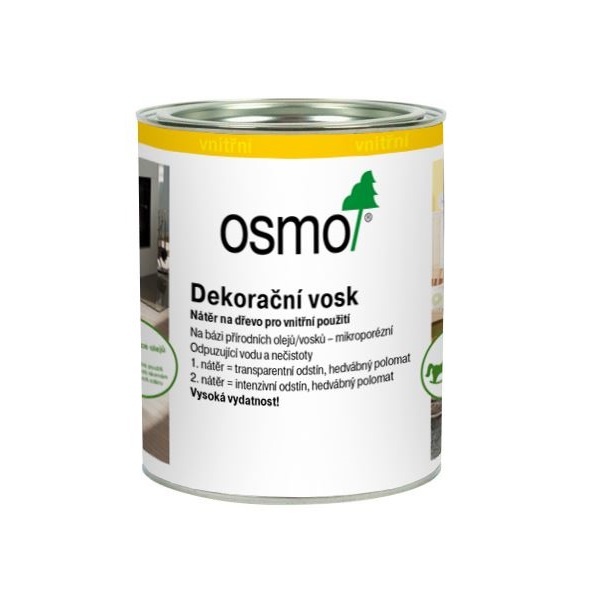 Osmo Dekorační vosk intenzivní žlutá - 0,375l - (RAL 1021) 3105 10100824