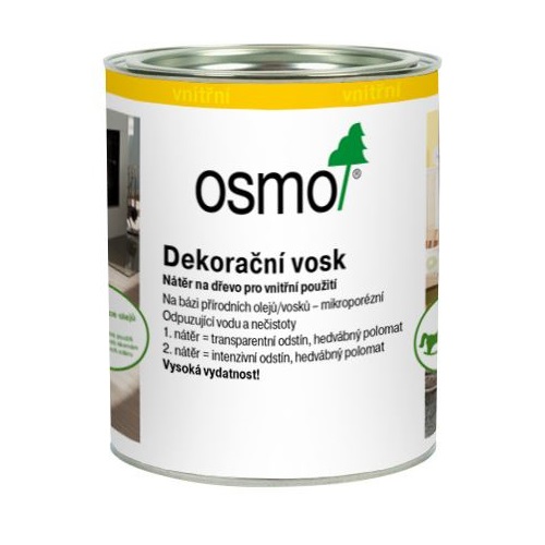 Osmo Dekorační vosk transparentní - 0,375l hebvábně šedý 3119 10100342