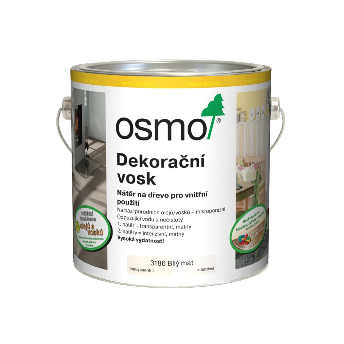 Osmo Dekorační vosk Creativ - 0,125l bílý mat 3186 10100379