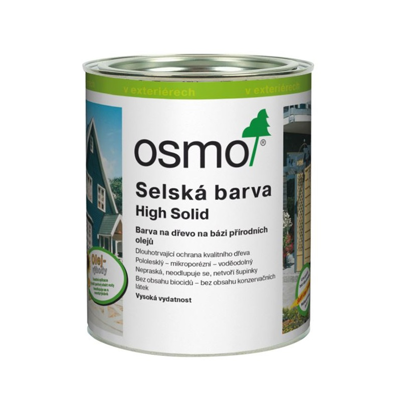 Osmo selská barva 2742 silničně šedá RAL 7042 krycí - 0,75l 11400149