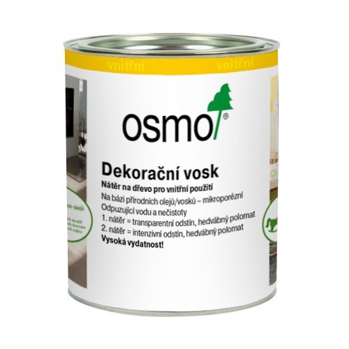 Osmo Dekorační vosk transparentní - 0,375l šedý granit 3118 10100332
