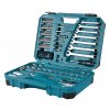 Obrázek 4  Makita E-06616 sada ručního nářadí 3/8" bity/nástrčné klíče/očkoploché klíče/ráčna, 120ks