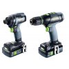 165717|||Obrázek 2  Festool šroubovací a vrtací sada TID 18 HPC 4,0 I-Set T18