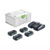 165622|||Hlavní obrázek Festool napájecí sada SYS 18V 4x4,0/TCL 6 DUO pro 18V nářadí