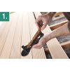 Obrázek 2  Wolfcraft Start-set TERASA-skryté spoje: vrt.a šroub.pomůcka, 50 spojek, 300 šroubů, držák bitů + Tx20