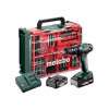 247661|||Hlavní obrázek Metabo AKU příklepový šroubovák SB 18 SET, 2x 18 V 2,0 Ah v kufru
