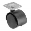 GTV černé nábytkové kolečko D40 mm, bez brzdy