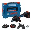 Bosch EXPERT AKU úhlová bruska EXWS18V-15S, 2× EXBA18V-80 v L-Boxxu 162