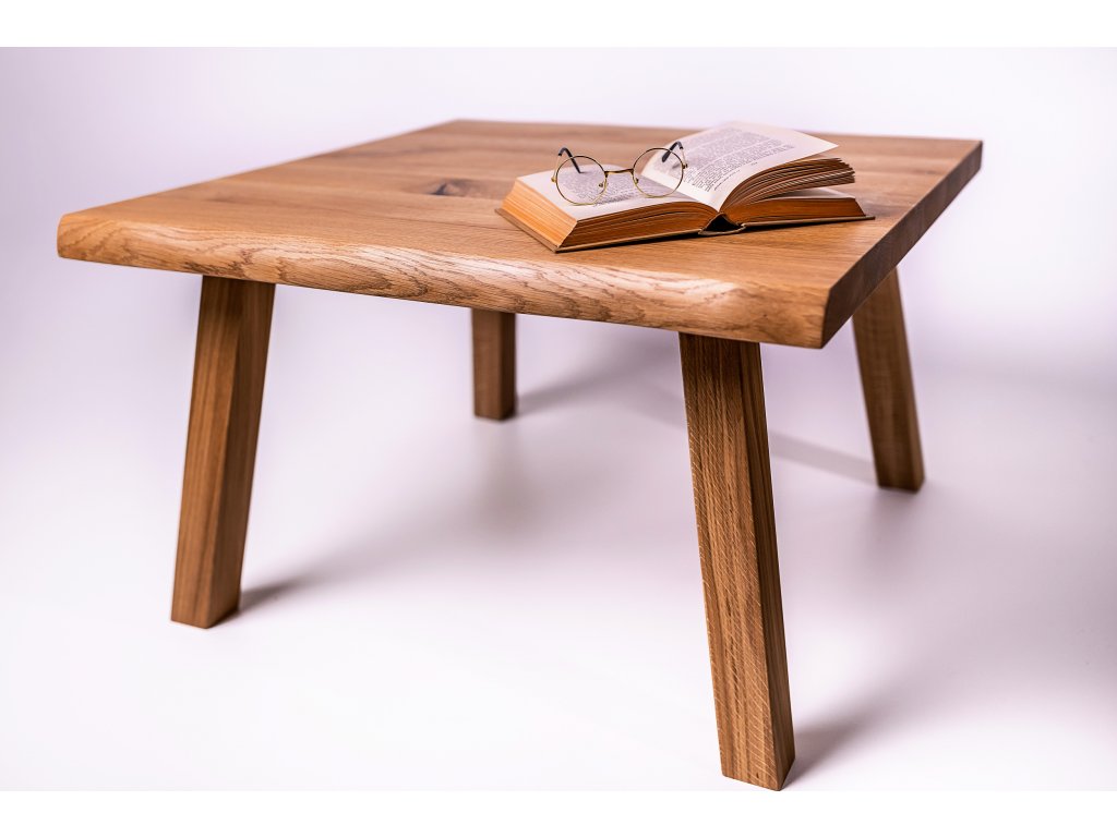 Dubový konferenční stolek čtvercový - Šimek interier