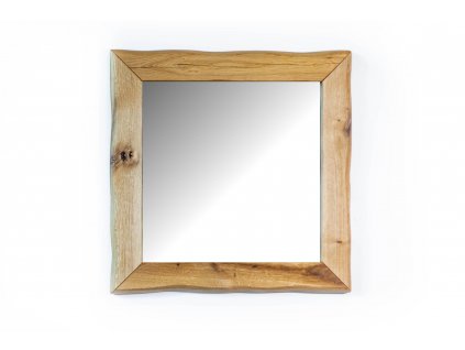 Nástěnné čtvercové zrcadlo v dubovém rámu - Šimek interier