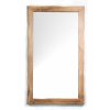 Nástěnné obdélníkové zrcadlo v dubovém rámu - Šimek interier