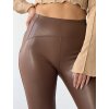 Koženkove zateplené legíny Push-up s vysokým pásom Patries
