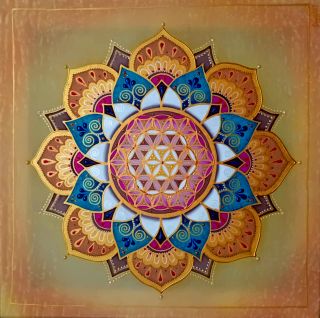 ✨ Osobná mandalka na mieru maľovaná na hodvábe 🥹❤ Možnosť namaľovať si takýto typ mandalky som nemala už dlhšiu dobu, o to...