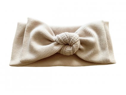 Béžová žebrovaná