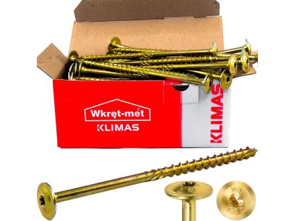 pol pl Wkrety do drewna ciesielskie z lbem talerzowym torx WKCP 6x160 mm 100 szt 2219 6