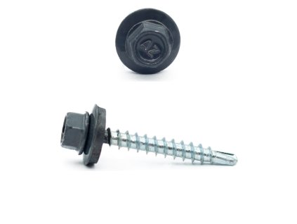 4,8x35mm - 250 ks strešné farmárske skrutky (Farba RAL 7024)