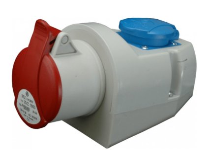 Zásuvka nástenná 16A/400V/5P+230V kombinovaná