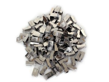 Koncovky RJ45 CAT 5e  8P8C tienené