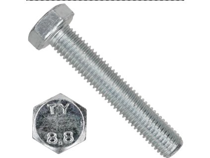 Skrutka M12x100 celozávit 8,8-DIN 933