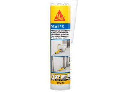 Silikonový tmel biely 300 ml - Sika Sikasil C