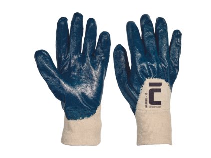 Cerva HARRIER R rukavice nitrilové modré 10