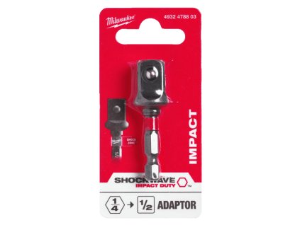 Milwaukee SHW adaptér 1/4" 6-hran – 1/2" 4-hran
