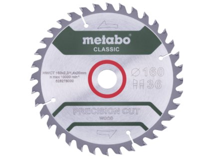 Metabo pílový kotúč precision cut classic 160x20 36WZ 10