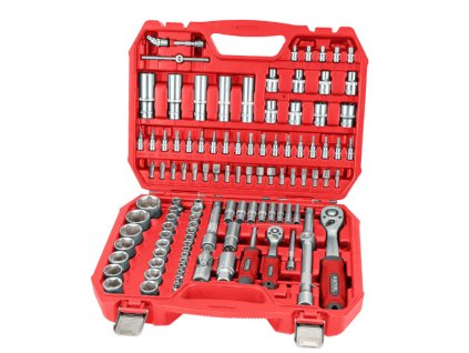 Extol Premium gola sada nástrčných a zástrčných kľúčov 110-dielna, 1/4", 1/2", 8818338