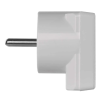 Vidlica 16A/250V uhlová biela 5536-2154