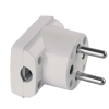 Vidlica 16A/250V uhlová biela 5536-2154