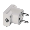 Vidlica 16A/250V uhlová biela 5536-2154