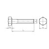 Skrutka M6x70 celozávit 8,8-DIN 933