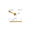 Vrúty / Skrutky do dreva so zapustenou hlavou - KMWHT 4,5x40 mm