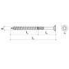 Vrúty / Skrutky do dreva so zapustenou hlavou - KMWHT 6x280 mm