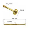 Vrúty/skrutky do dreva s tanierovou hlavou - WKCP 8X300 mm