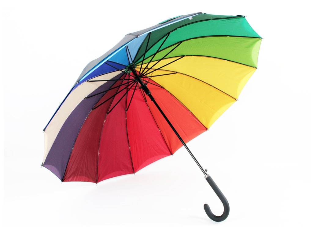 dvouplášťový deštník černý