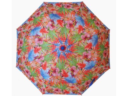 Skládací vystřelovací deštník Barevné květiny2