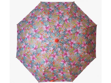 Skládací vystřelovací deštník Barevné květiny6