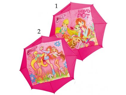 Dětský deštník Winx růžový