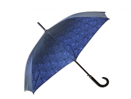 Dámský holový deštník JACQUARD modrý