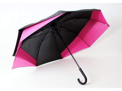 holový deštník pro 2 osoby růžový
