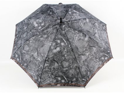 dámský holový deštník riflový černý