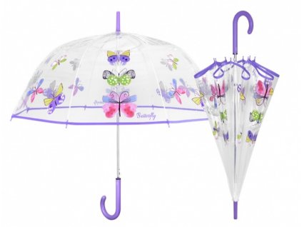 dámský průhledný deštník 