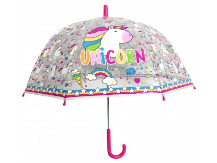 Dětský průhledný deštník Unicorn Jednorožec